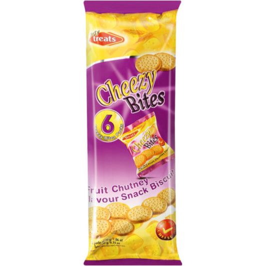 Tasty Treats Cheezy Bites Fruit Chutney 6 Pack 30g