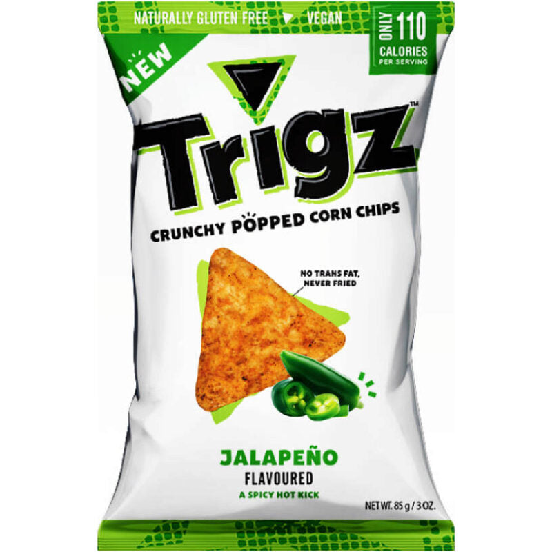 Trigz Crunchy Popped Corn Chips Jalapeno 85g