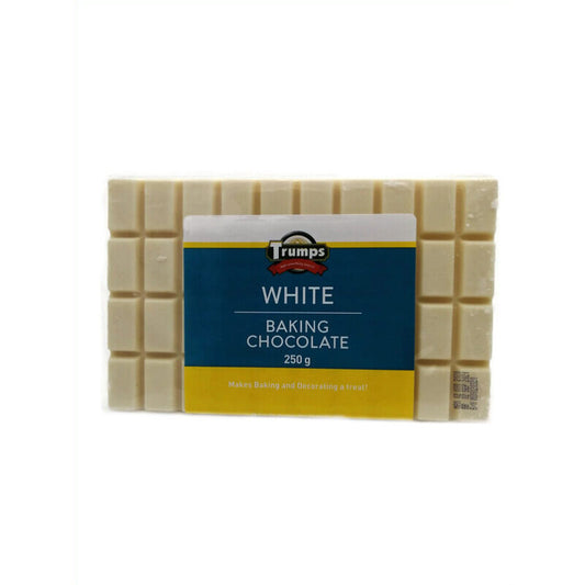 Trumps Baking Choc Slab White 250g
