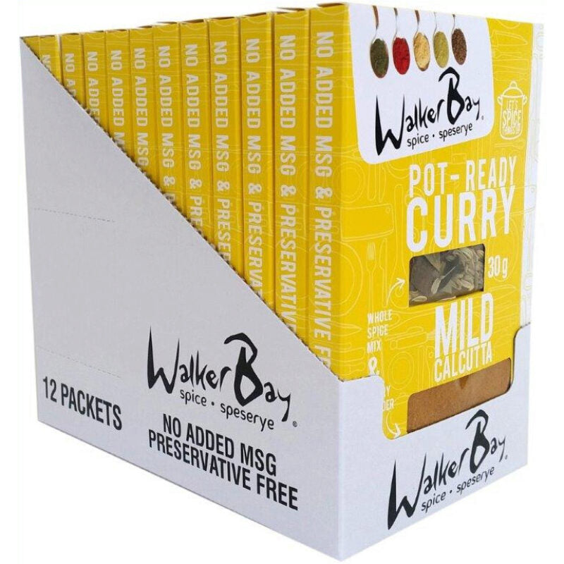 Walker Bay Pot Ready Curry Mild Calcutta 30g