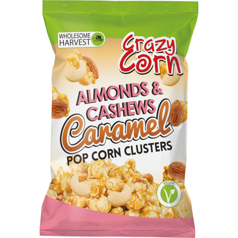 Wholesome Harvest Crazy Corn Popcorn Clusters Caramel 100g