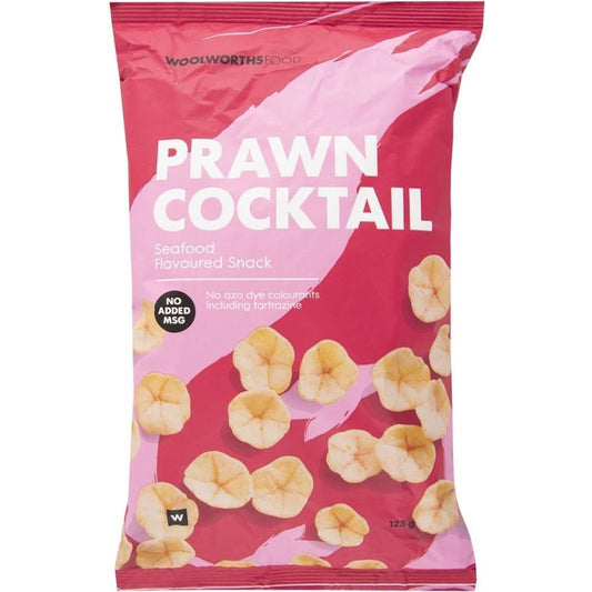 Woolworths Chips Prawn Cocktail 125g