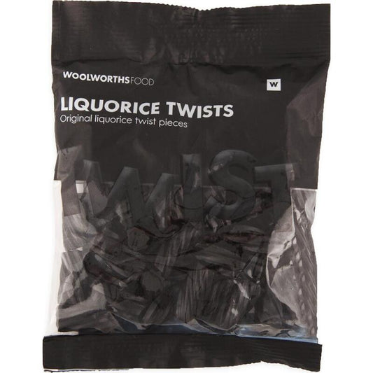 Woolworths Liquorice Twists 125g